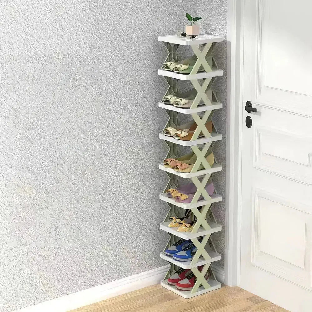 Shoe Rack 9 Tier Narrow Vertical Free Standing Organizer
