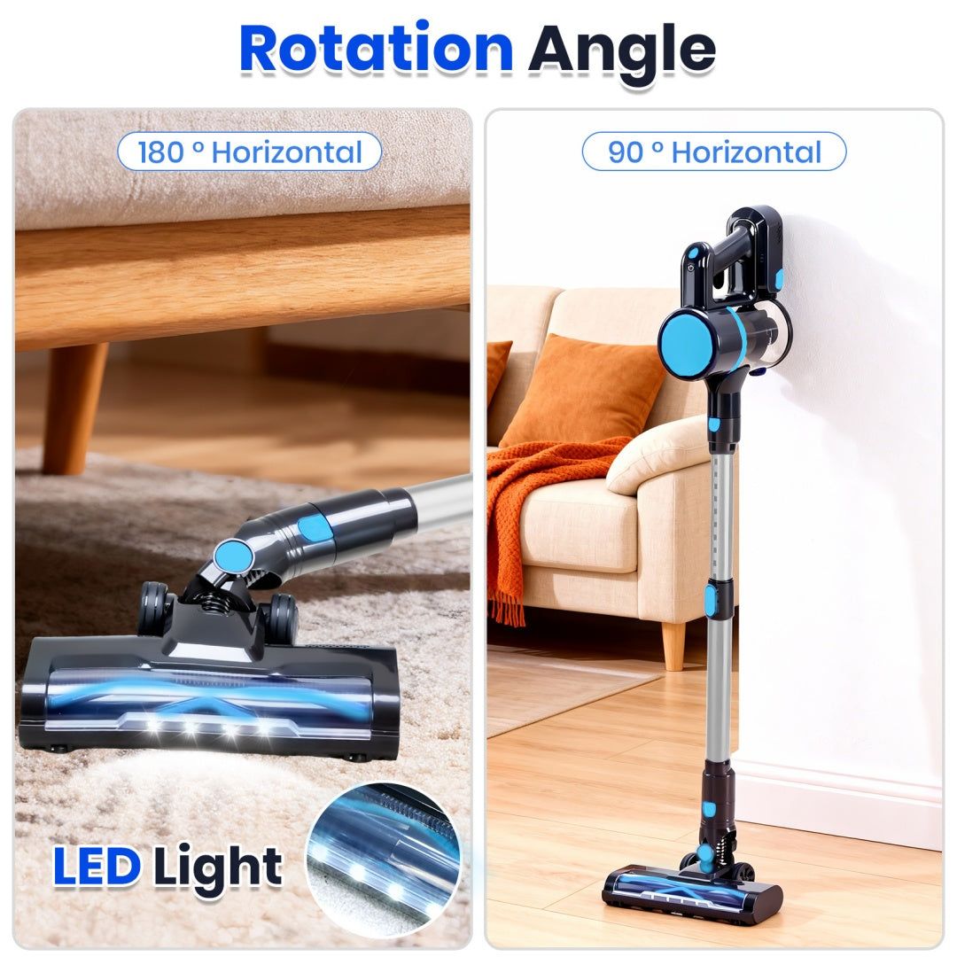 Lightweight Cordless Vacuum Stick and Handheld Cleaner