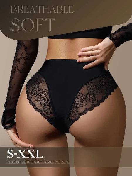 6 Pack Lace Triangle Panties Low Waist Set