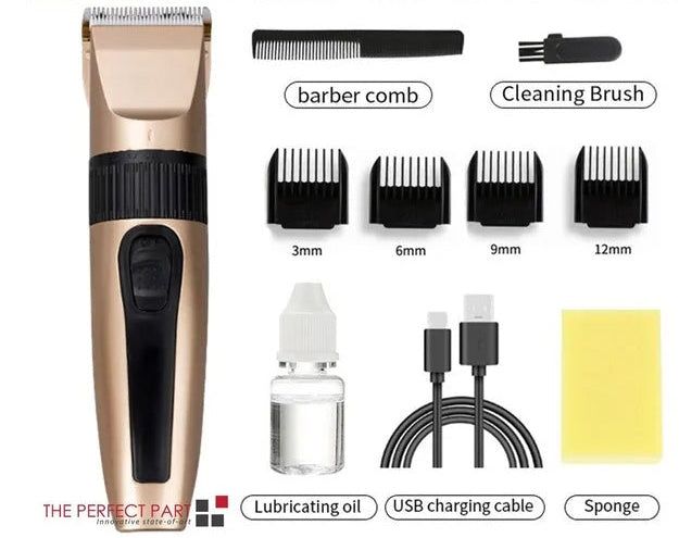 Hair Clippers Cordless Ceramic Blade USB Rechargeable