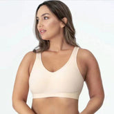 Women’s Plus Size Bra with Back Support and Fixed Straps