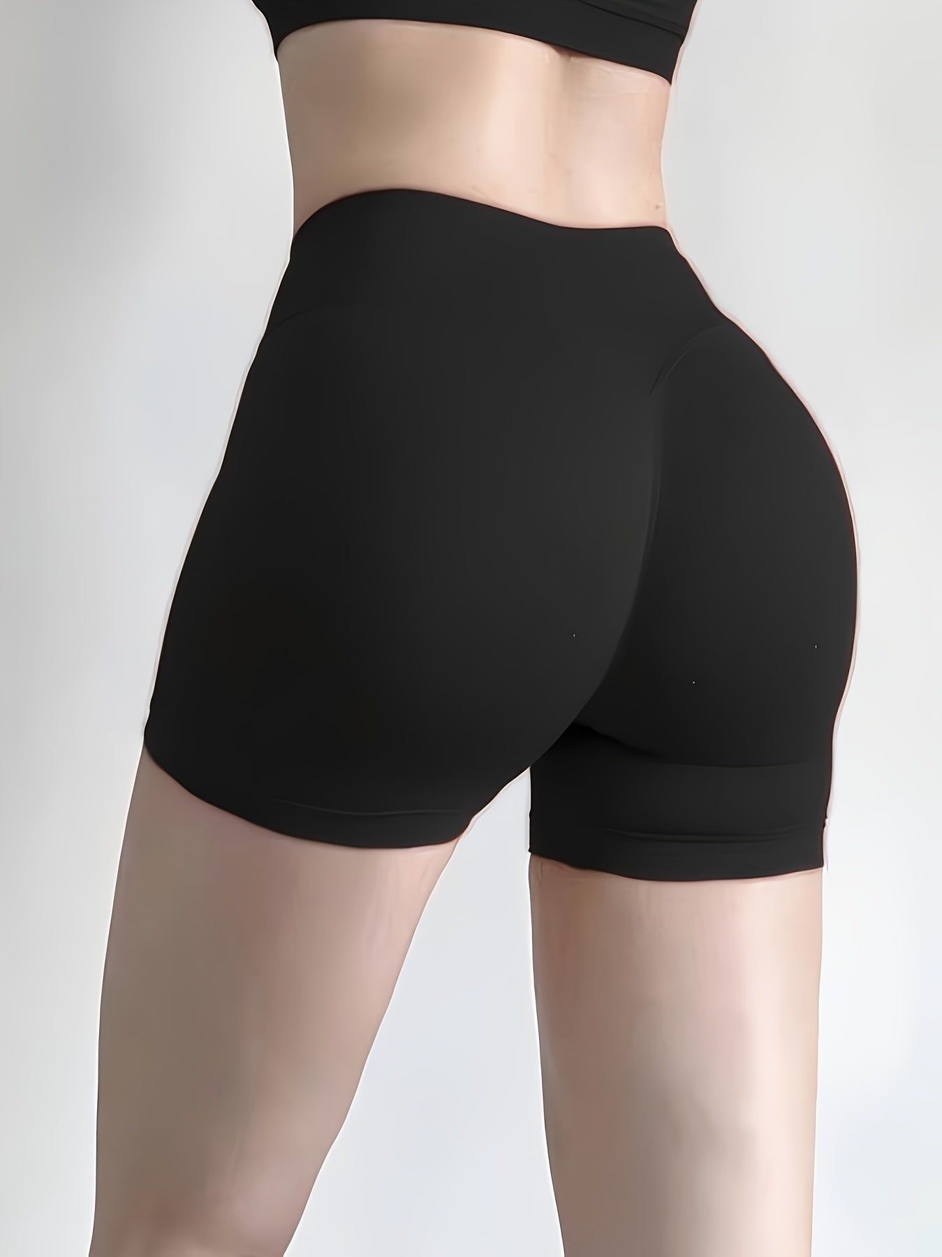 High Waisted Quick Dry Squat Proof Mid Thigh Workout Shorts