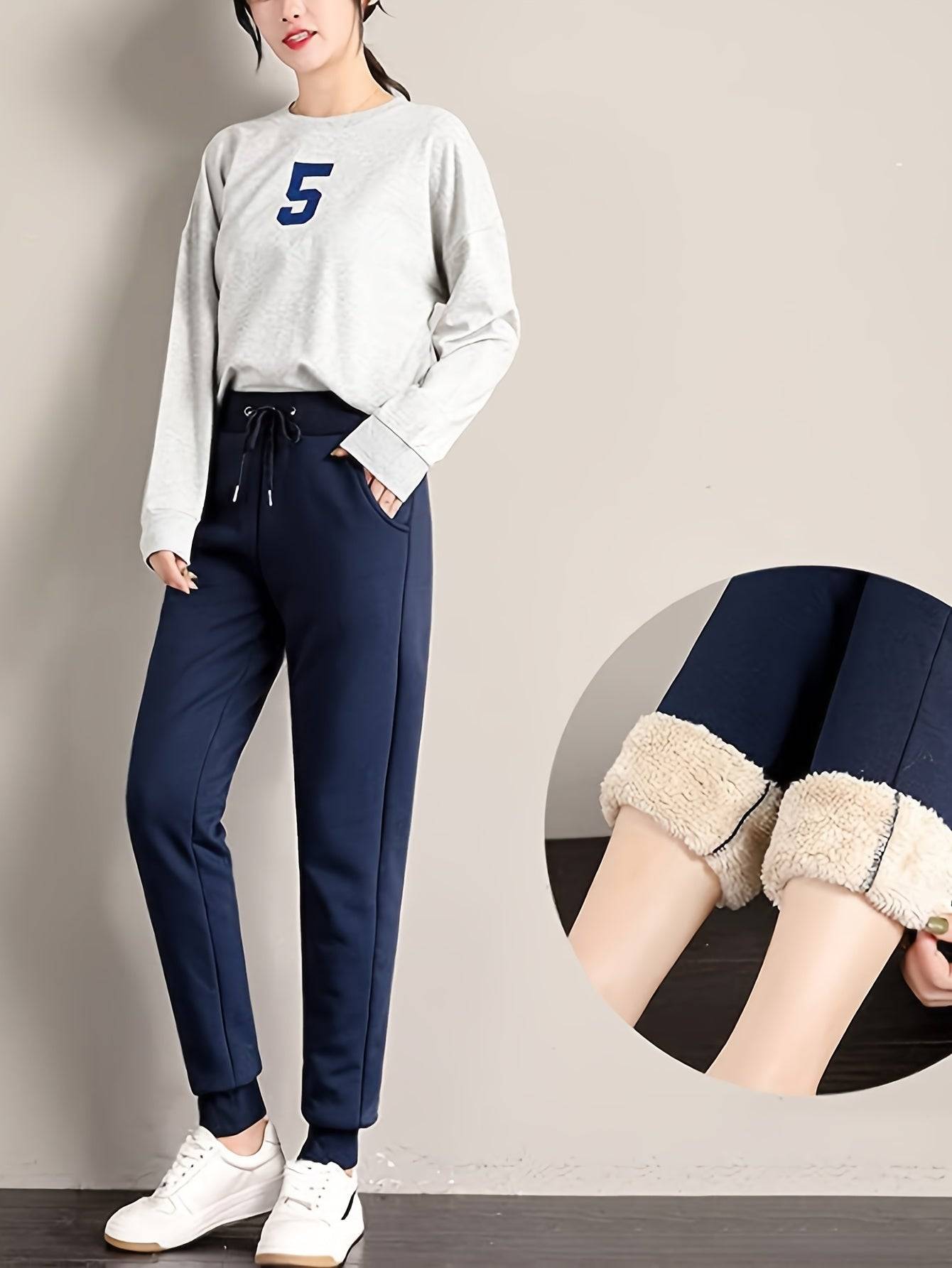 Women Fleece Jogger Sweatpants