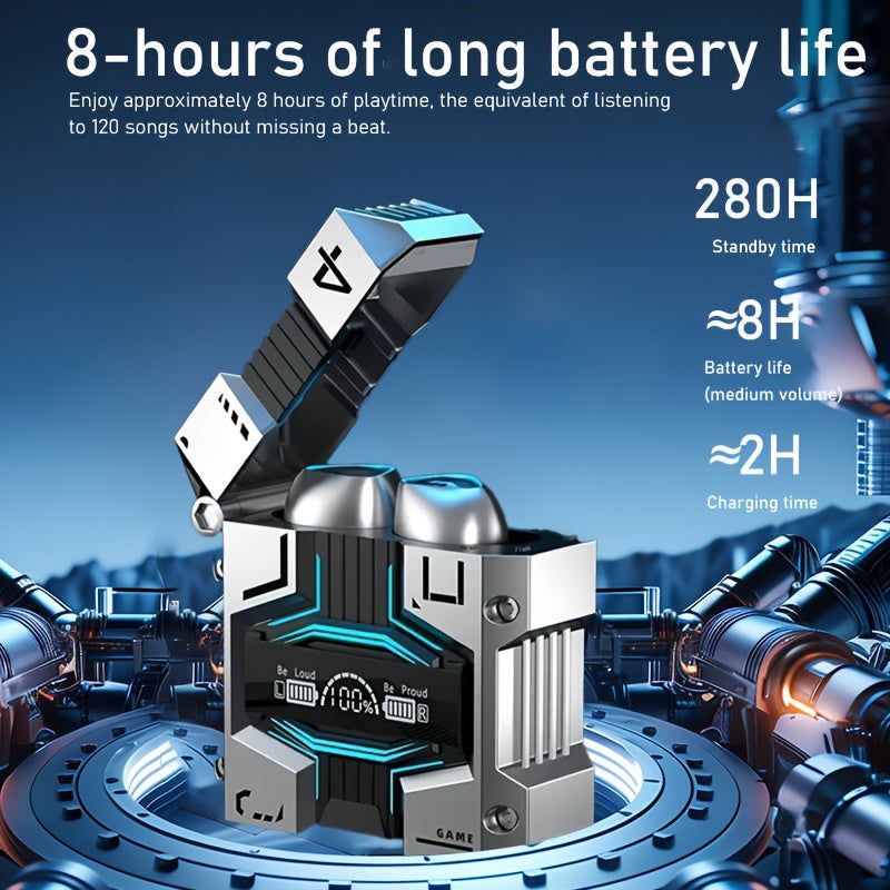 Sci Fi Wireless Earbuds With ENC And 120H Battery