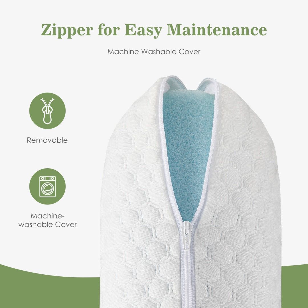 2 Pack Ergonomic Memory Foam Pillows