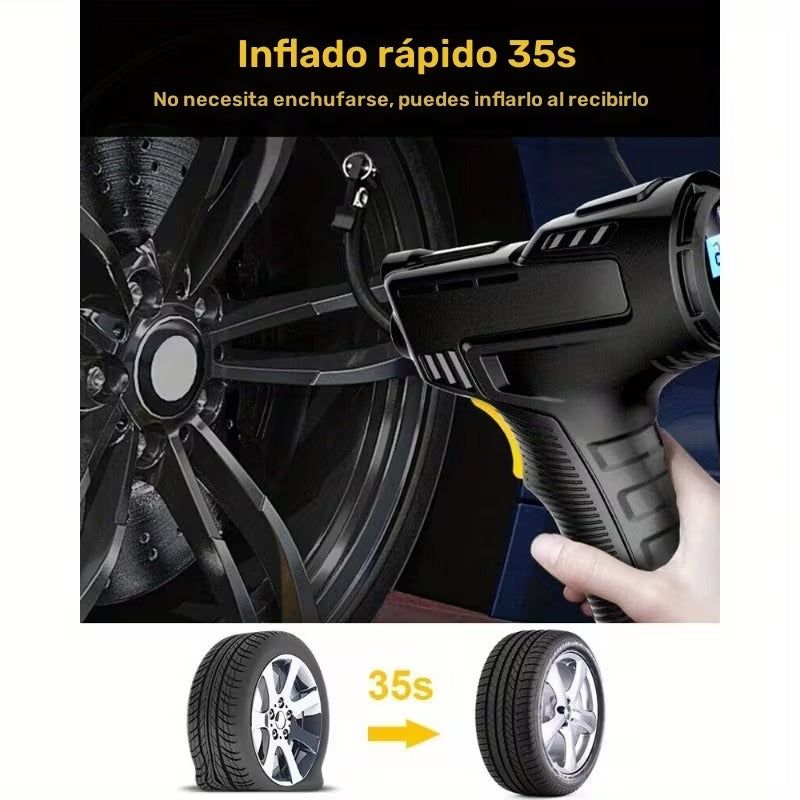 Portable Tire Inflator with Digital Gauge and Fast Pump