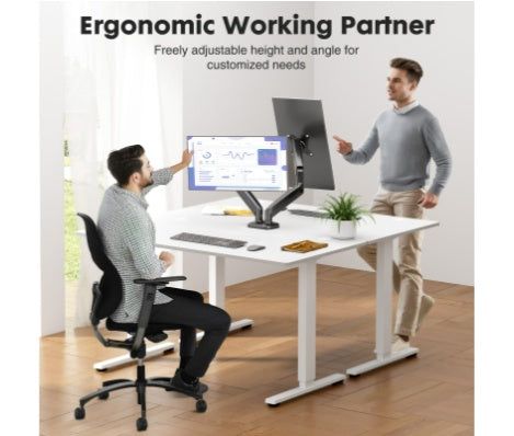 Dual Monitor Arm Stand for 13 to 32 Inch Screens