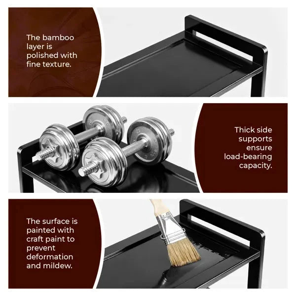 Bamboo Shoe Rack 6 Tier Flat Storage Organizer