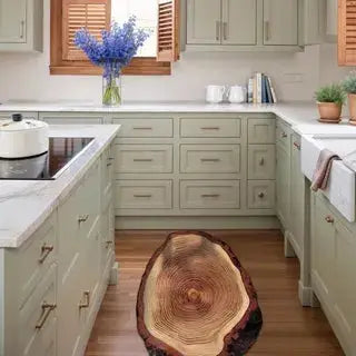 Diatomaceous Earth Mat Wood Grain Non Slip Absorbent Rug