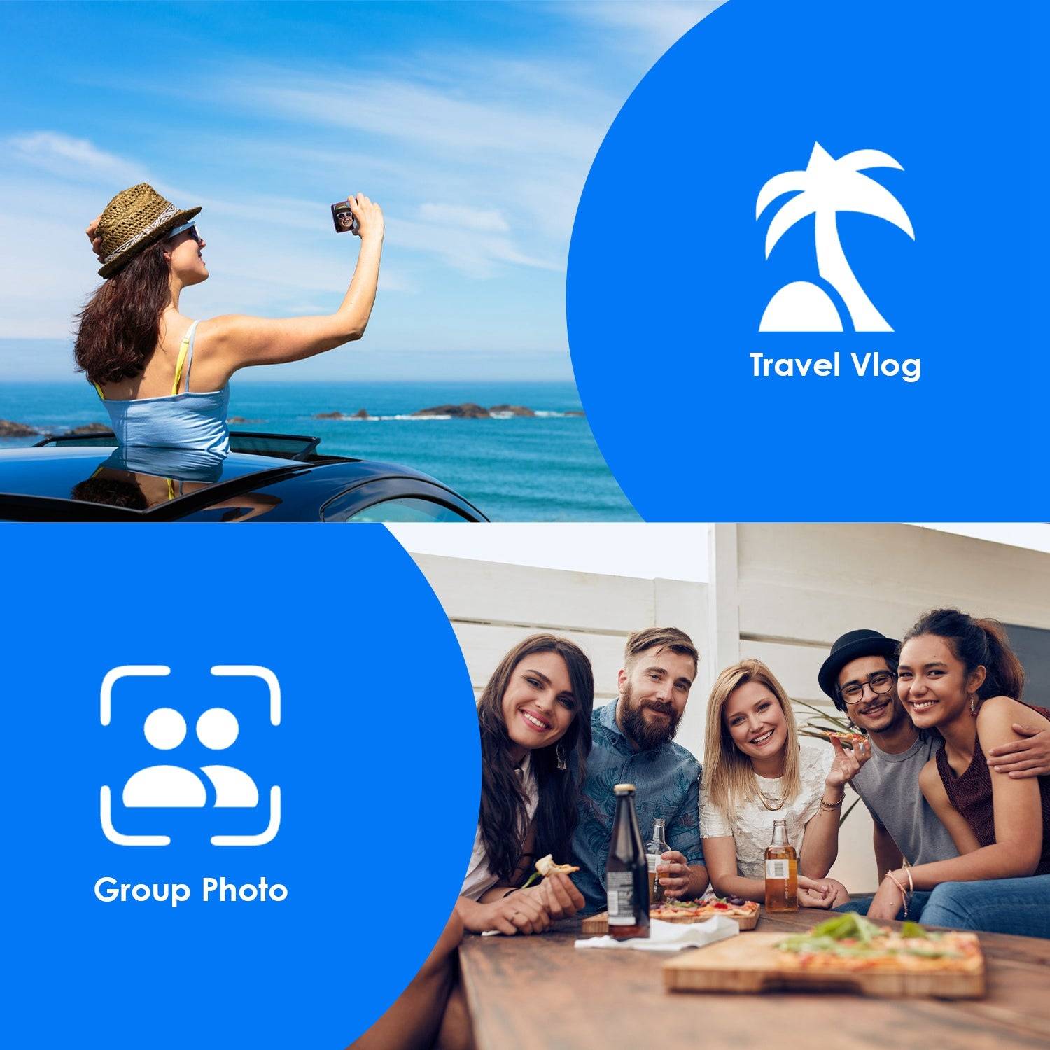 Wireless Selfie Display Monitor with 33FT Remote