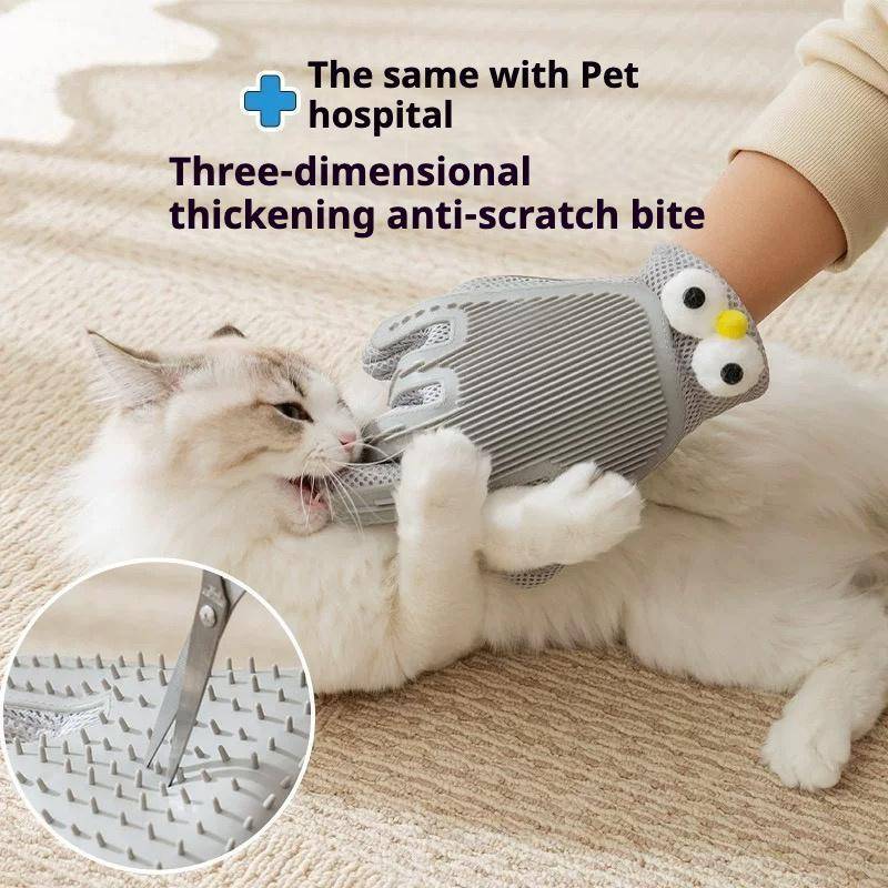 Pet Grooming Glove Hair Remover Massage for Cats and Dogs