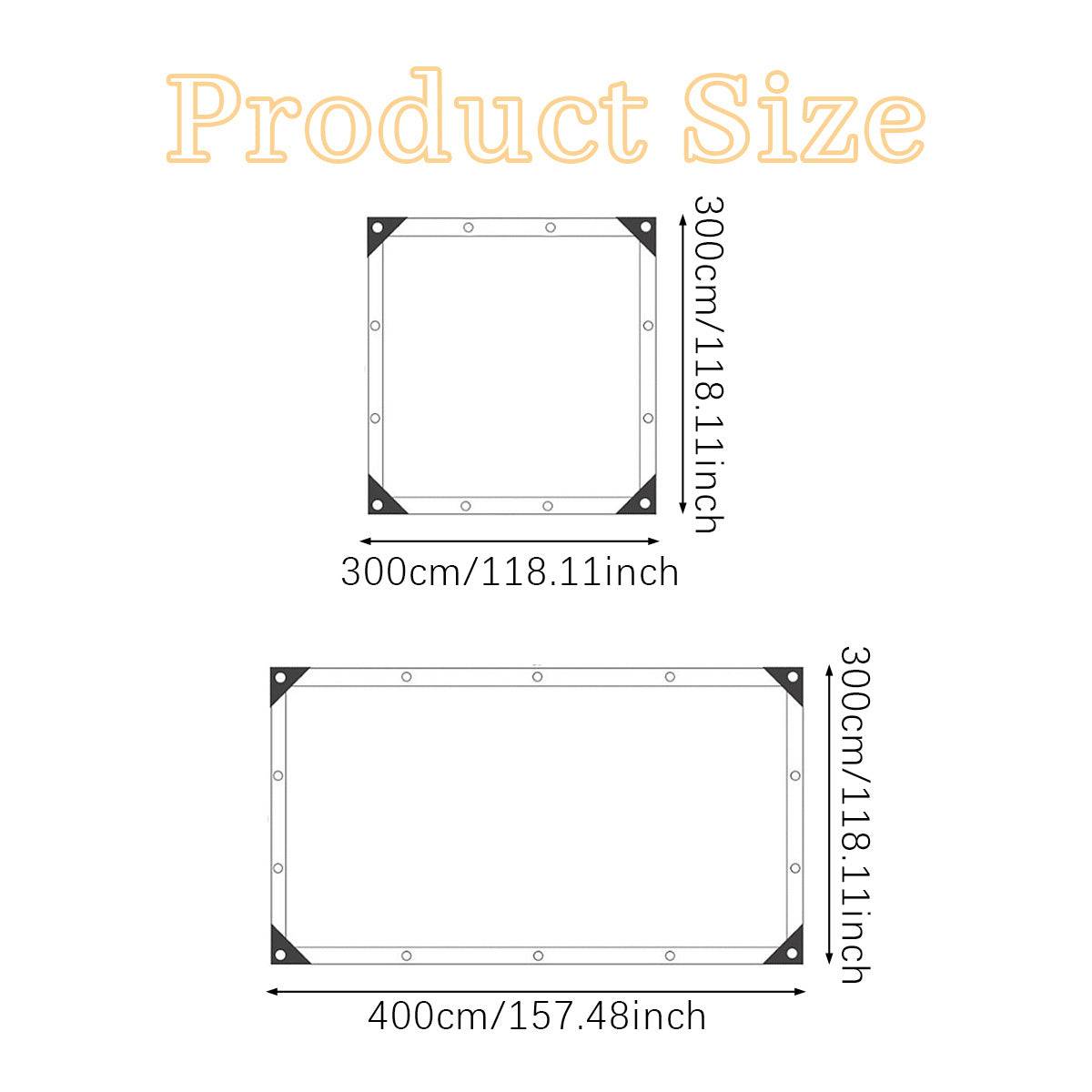 Awning Outdoor Sunshade Net 3x4M Breathable UV Canopy