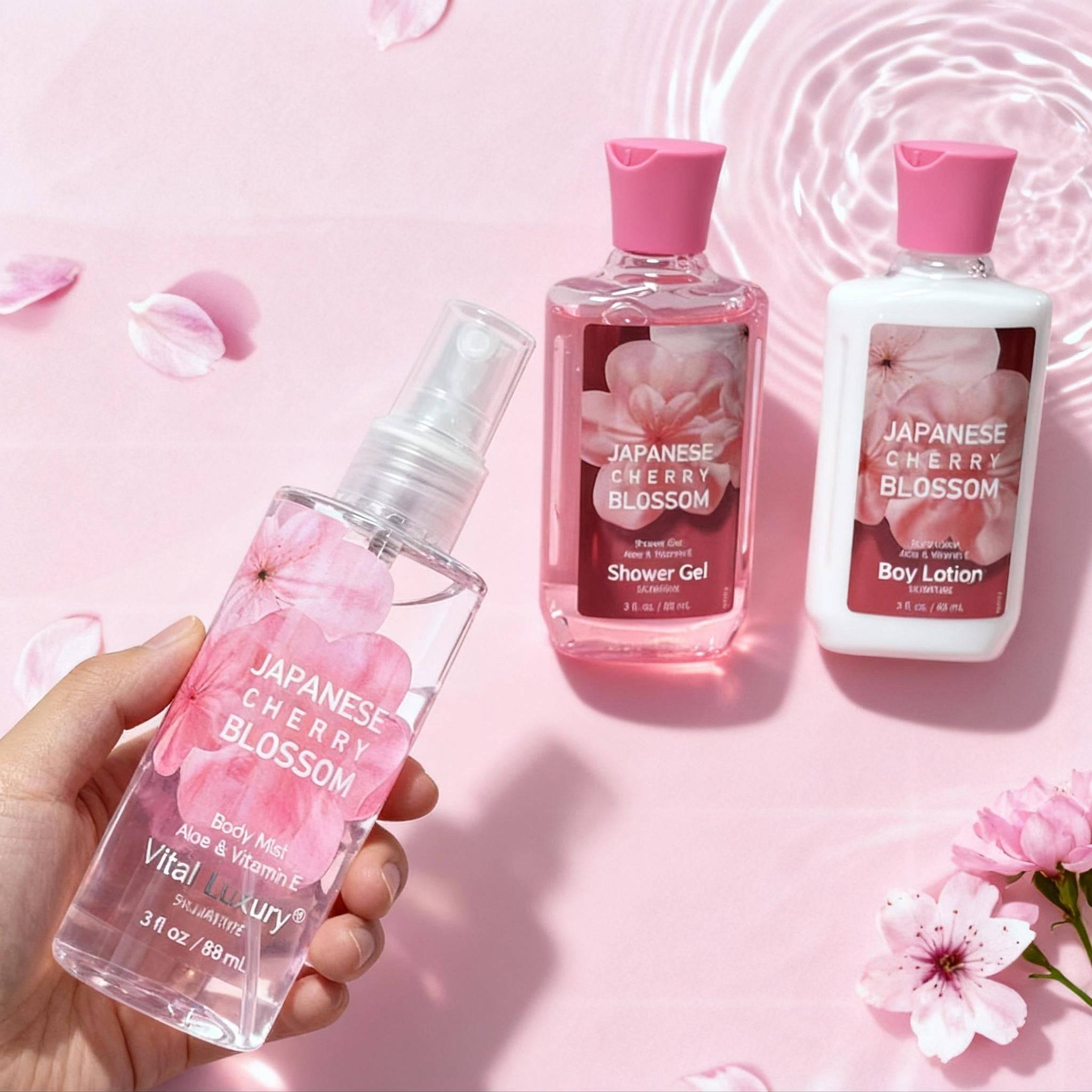 Japanese Cherry Blossom Skincare Gift Set