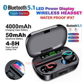Headphones Bluetooth 5.1 TWS Mini In Ear Waterproof