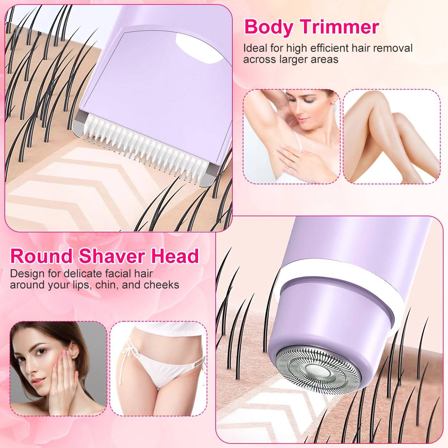 2 in 1 Women Hair Clipper Bikini Trimmer