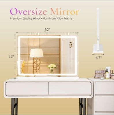 LED Vanity Mirror with Dimmable Lights for Makeup