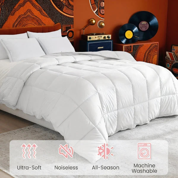Oversized Reversible Microfiber Comforter