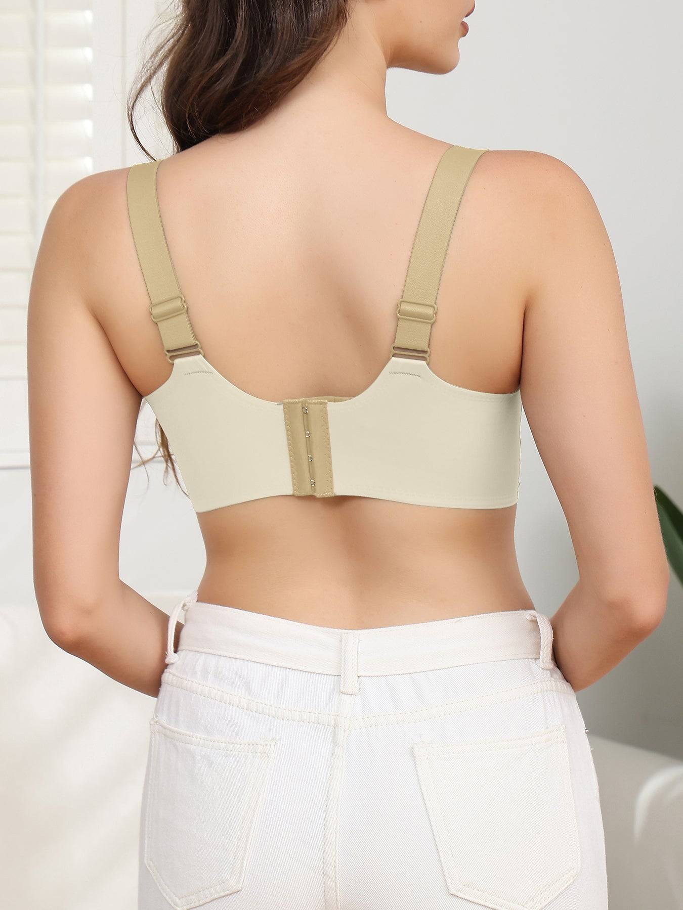 4PCS Wireless Push Up Bras Set Comfort Fit