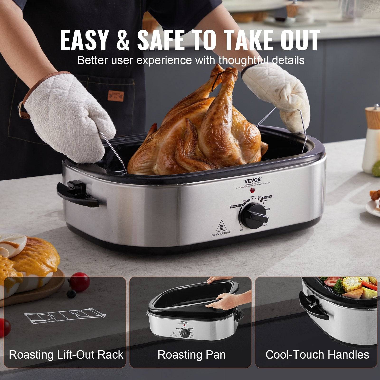 18QT Electric Roaster Oven for Turkey