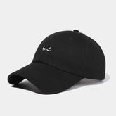 Unisex Cotton Baseball Cap with Embroidered Letter
