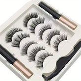 Magnetic Lashes and Eyeliner Set with 3D Faux Mink