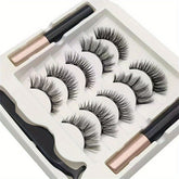 Magnetic Lashes and Eyeliner Set with 3D Faux Mink