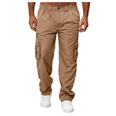 Men’s Loose Straight Leg Cargo Pants with Belt