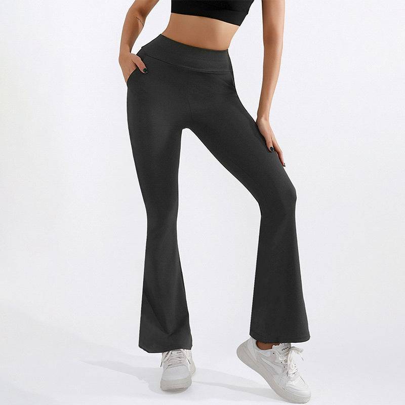 High Waist Flared Workout Pants
