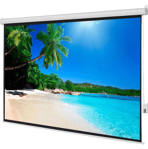 100 Inch Motorized Projector Screen with Remote Control