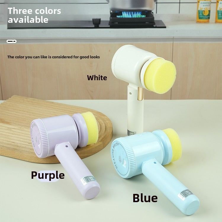 Electric Spin Scrubber with Interchangeable Brush Heads