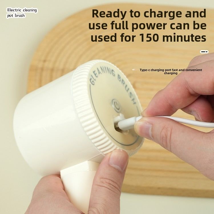 Electric Spin Scrubber with Interchangeable Brush Heads