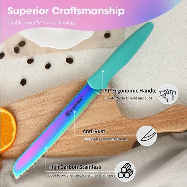 14 Piece High Carbon Stainless Steel Knife Set