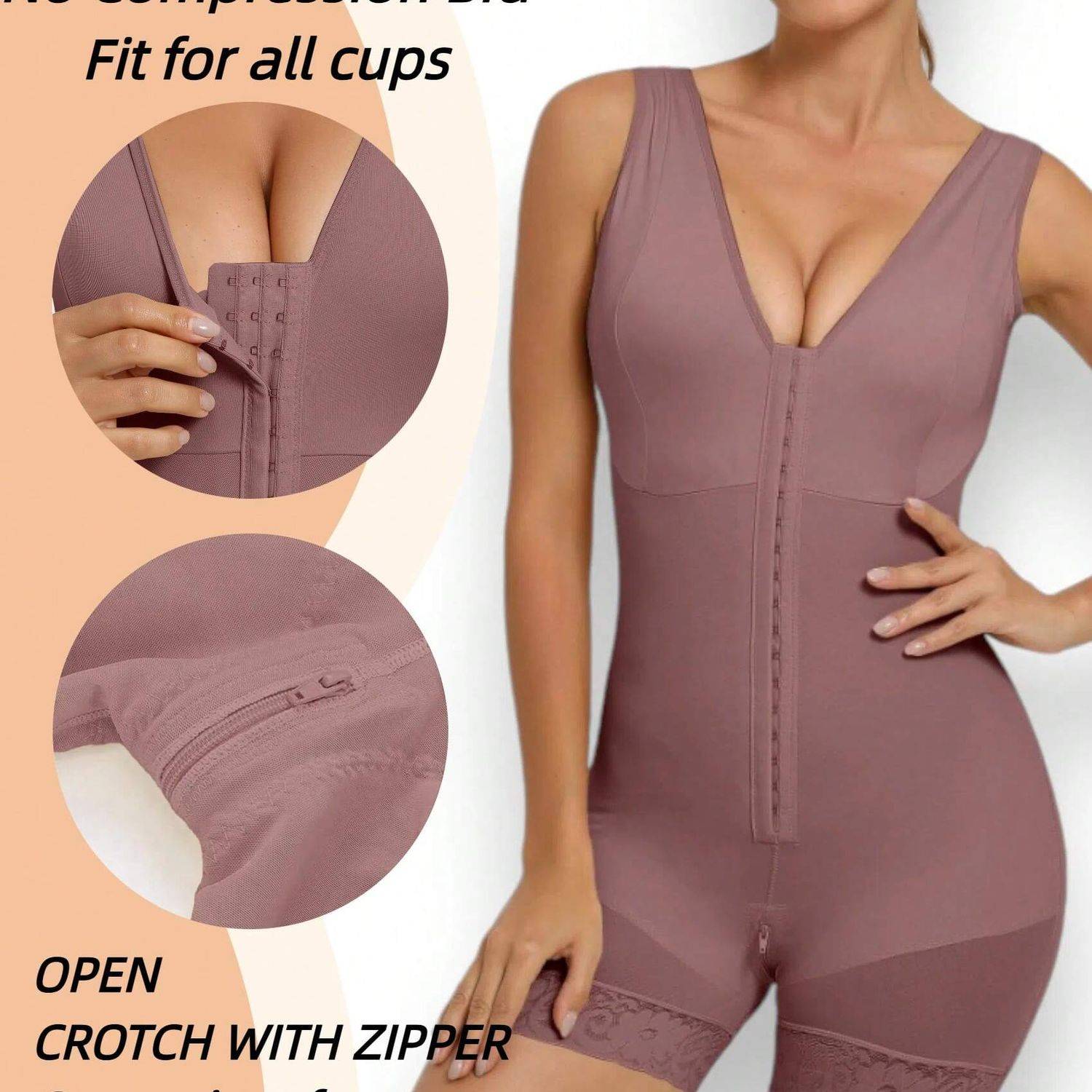 Colombian Full Body Shapewear with Breast Lift Support