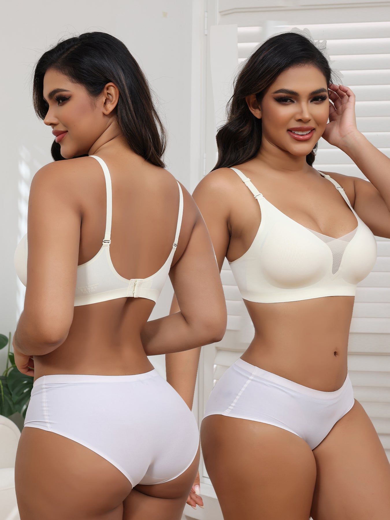 Wireless Bra Seamless Wire Free Adjustable Three Pack