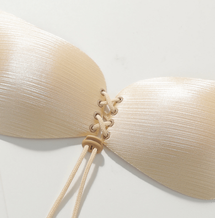 Adhesive Strapless Bras and Panties Push Up Set