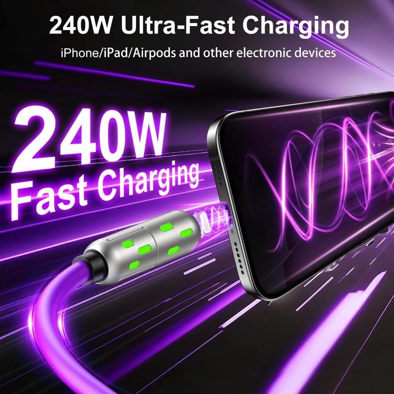 4 in 1 Fast Charging Cable with 240W Power Delivery