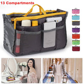 Handbag Organizer Purse Insert With 13 Pockets And Handle