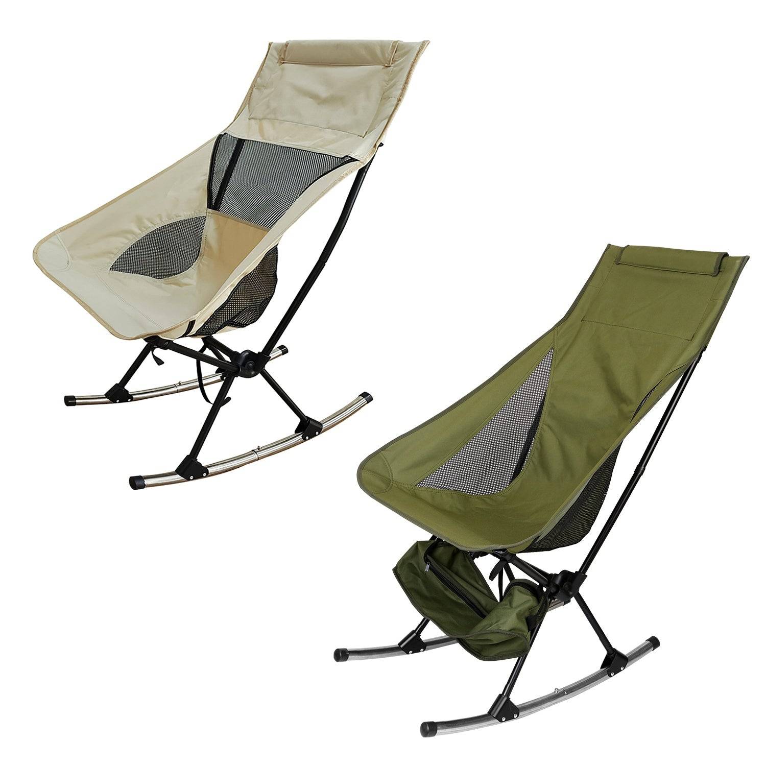 Portable Camping Rocking Chair with Bag