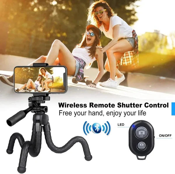 Adjustable Phone Tripod with Wireless Remote