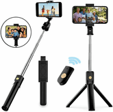 3 in 1 Selfie Stick Tripod with Bluetooth Remote