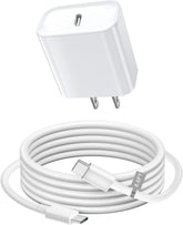 Phone Charger 2 Pack Fast Charging Cable and Wall Plug