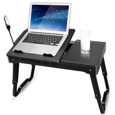 Foldable Laptop Desk with Cooling Fan and USB Ports