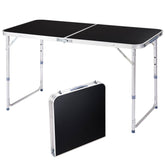 4FT Adjustable Height Folding Table Outdoor