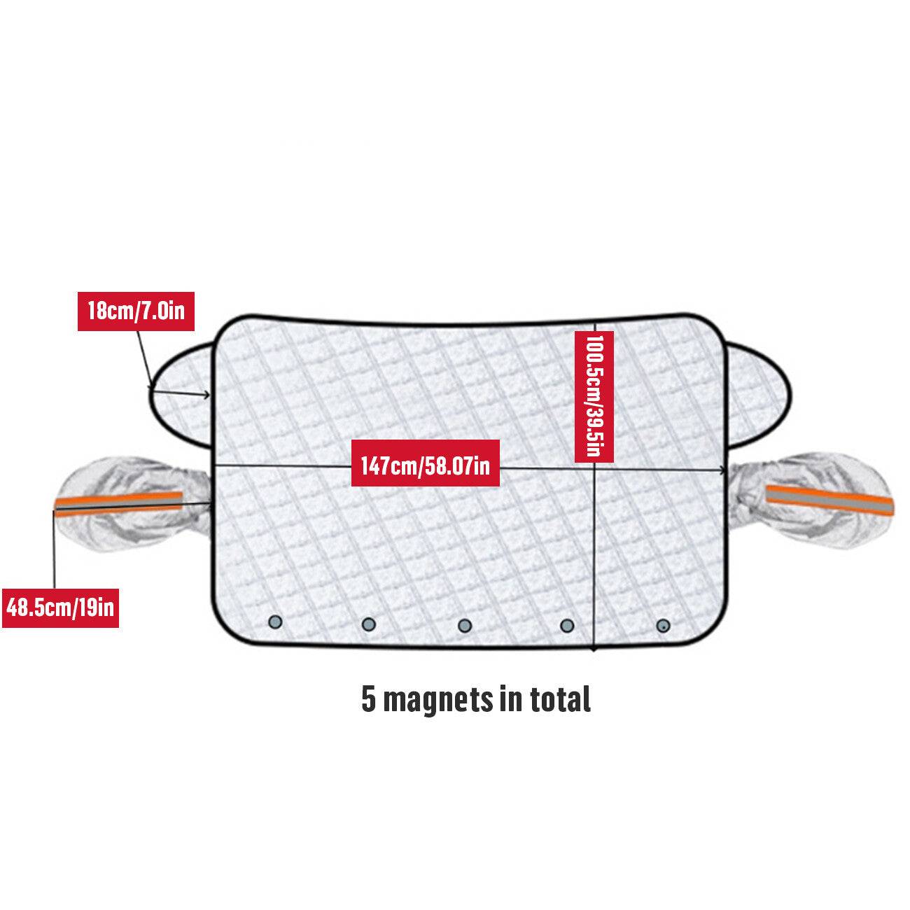 Car Windshield Cover for Snow Ice and Sun