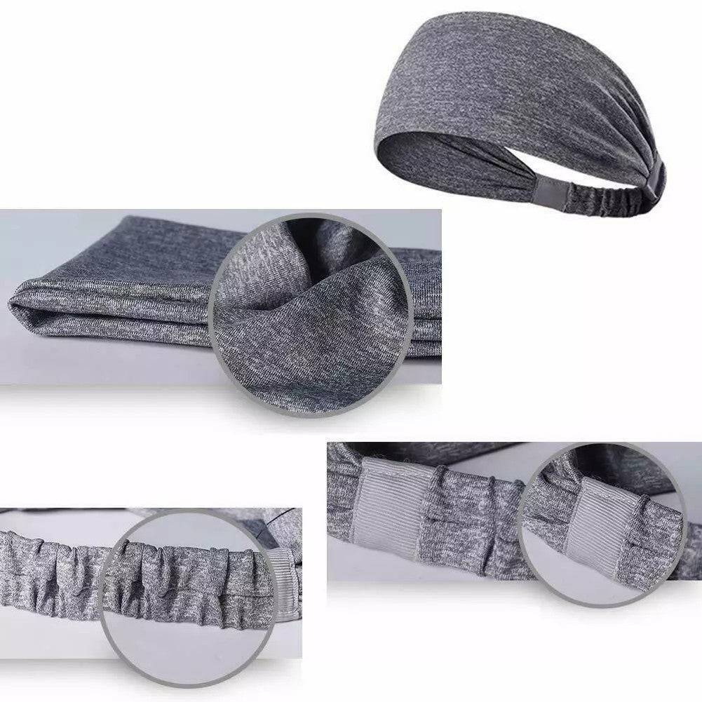 Unisex Sports Headbands 5 Pack Fitness Sweatbands