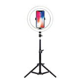 10 Inch LED Ringlight With Tricolor Dimming And Stand