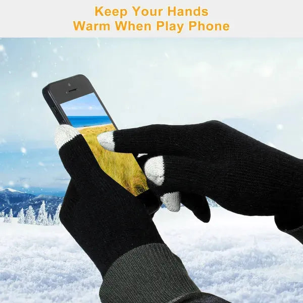 Unisex Winter Gloves Touch Screen Knit