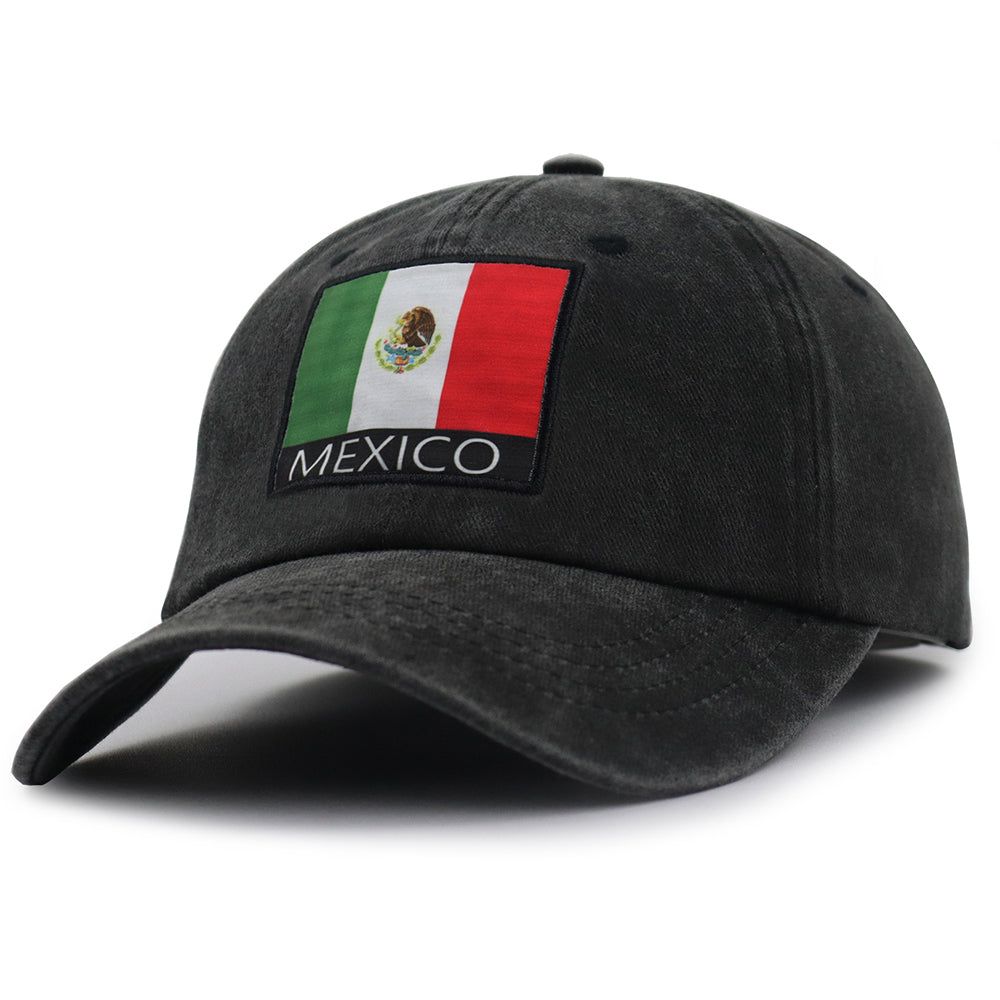 Mexico Flag Baseball Cap Adjustable with UV Protection