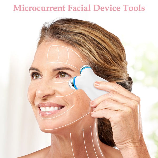 Microcurrent Facial Device for Skin Tightening and Lifting