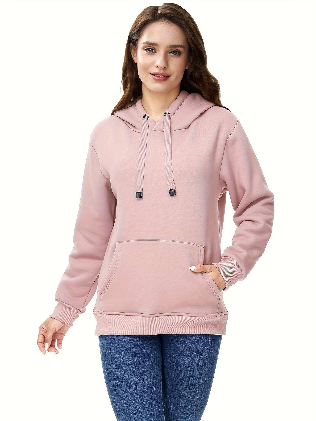 Womens Velvet Hoodie Pullover With Drawstring